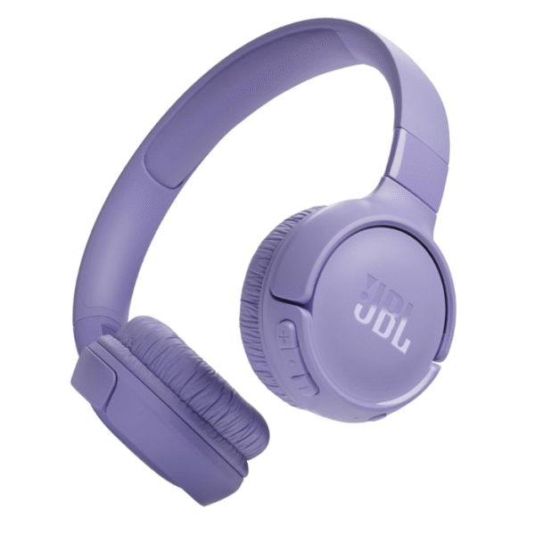 JBL Tune 520BT - Wireless On-Ear Headphones, Up to 57H Battery Life and Speed Charge, Lightweight, Comfortable and Foldable Design, Hands-Free Calls with Voice Aware (Purple)