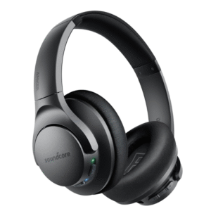 Soundcore Anker Life Q20 Hybrid Active Noise Cancelling Headphones, Wireless Over Ear Bluetooth Headphones, 60H Playtime, Hi-Res Audio, Deep Bass, Memory Foam Ear Cups, Travel, Office, USB-C Charging