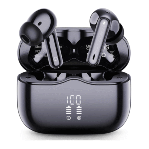 Wireless Earbuds, 2025 Bluetooth 5.4 Headphones in Ear with 4 ENC Noise Cancelling Mic, New Wireless Earphones HiFi Stereo Deep Bass 40H Playtime, LED, In-Ear Bluetooth Ear Buds IP7 Waterproof, USB-C